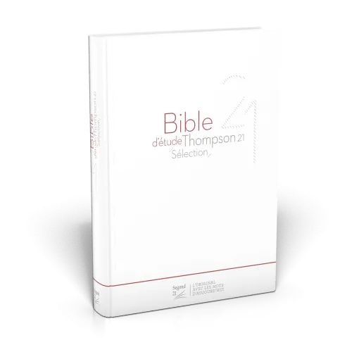 BIBLE D'ETUDE THOMPSON 21 SELECTION, COUVERTURE SOUPLE BLANCHE