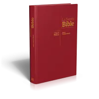 BIBLE NEG GROS CARACTERES COUVERTURE RIGIDE BORDEAUX