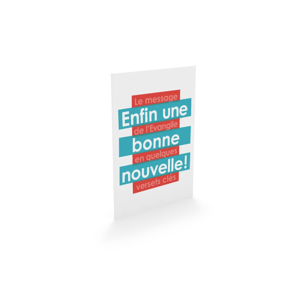 ENFIN UNE BONNE NOUVELLE!