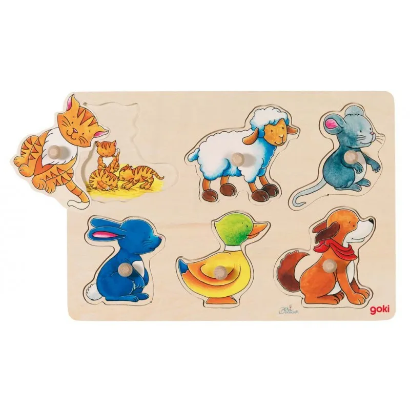 Puzzle - Mères et leurs petits - 6 pièces