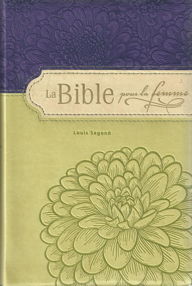 BIBLE SEGOND 1910 POUR LA FEMME SOUPLE ORANGE & VERT