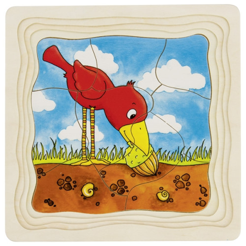 Puzzle - Arbre - 4 couches - 44 pièces - 20x20 cm