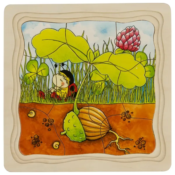 Puzzle - Arbre - 4 couches - 44 pièces - 20x20 cm