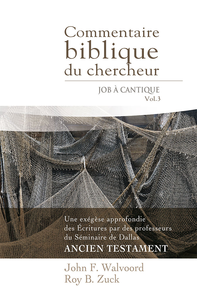 COMMENTAIRE BIBLIQUE DU CHERCHEUR - JOB A CANTIQUE VOL. 3
