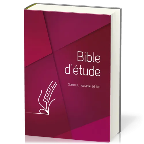 Bible du Semeur 2015 étude rigide rouge