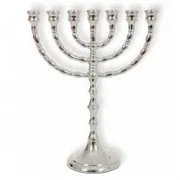 Ménorah Argent 25cm de haut