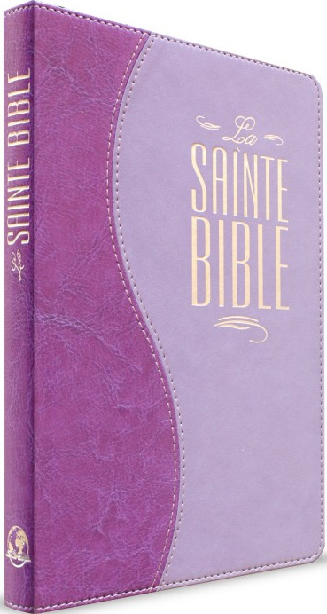 Bible Segond Esaïe 55 N° 35x - souple similicuir - duo parme