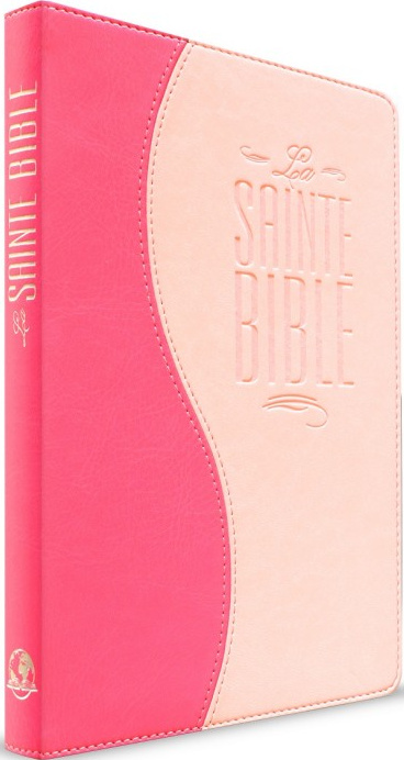 Bible Segond Esaïe 55 souple similicuir duo fuchsia/rose pâle 570