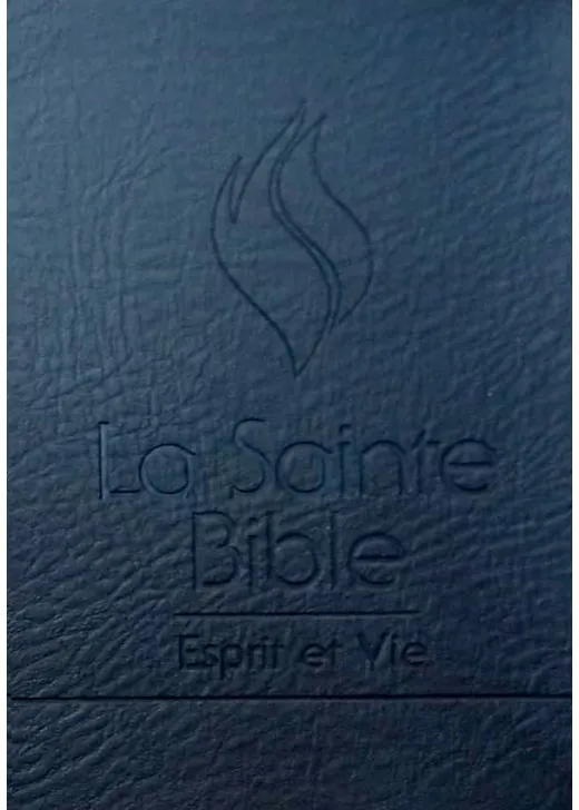 Bible Esprit et vie Editions Black out PU noir Louis Segond 1910