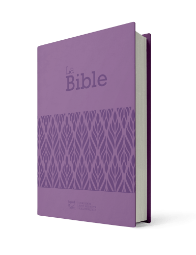 Bible Segond 21 compacte - Couverture souple Vivella violet