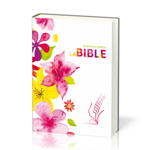 Bible Semeur 2015, couverture textile rigide, fleurs