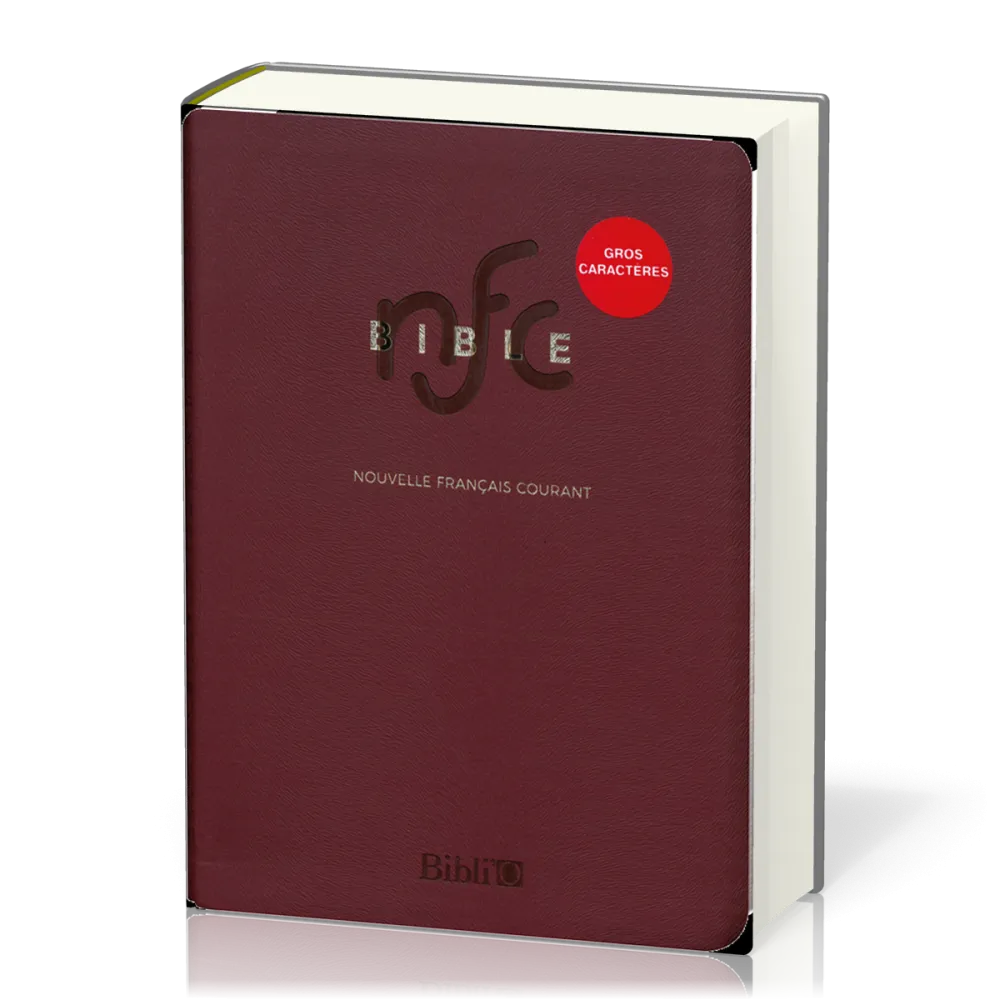 Bible Nouvelle Français courant gros caractères semi-rigide avec deutérocanoniques