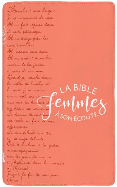 Bible Segond 1910 Femmes à son écoute - souple Corail et texte