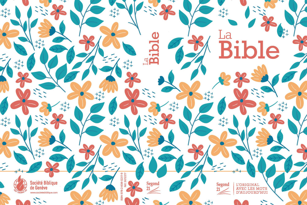 Bible Segond 21 compacte (premium style) - couverture rigide toilée matelassée motif fleuris