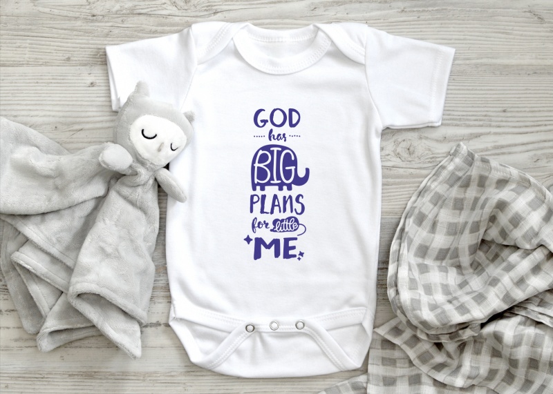 Body bébé "God has big plans for me" 12-18 mois