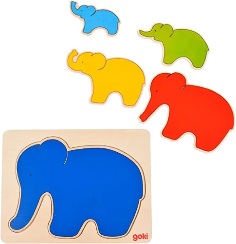 Puzzle - Eléphant - 5 couches