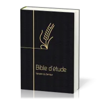 Bible d'étude Semeur 2015 couverture souple noire, tranche dorée