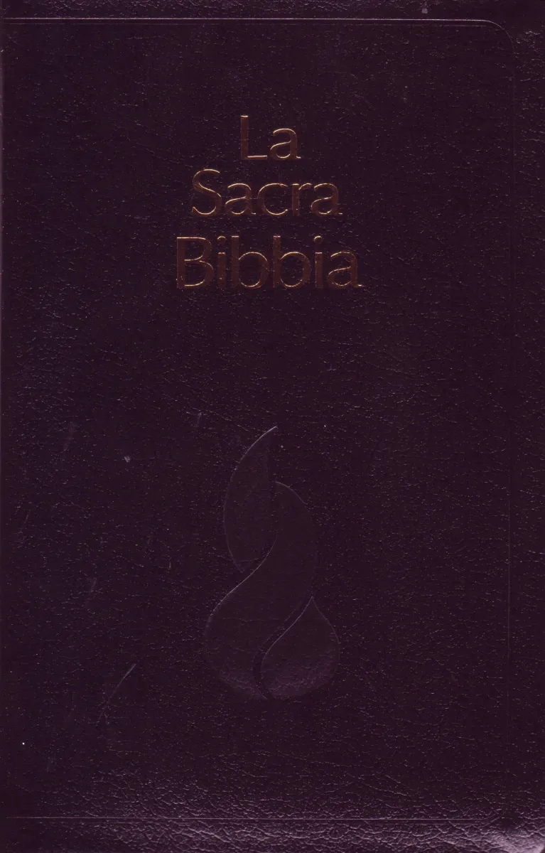 ITALIEN, BIBLE N.R. FIBRO NOIR, ONGLETS, TR. OR