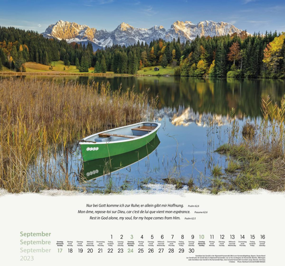 CALENDRIER MONTAGNES TRILINGUE - POSTER